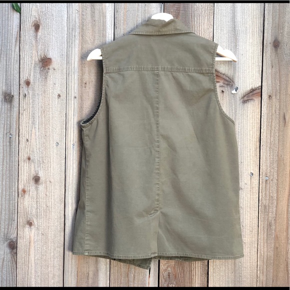 C&C Military Olive Canvas Vest - Picture 2 of 7